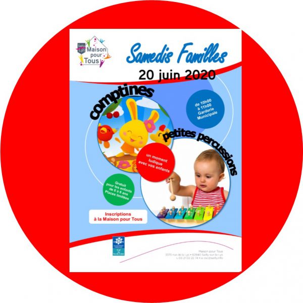 ANNULE - SAMEDI FAMILLES COMPTINES ET PETITES PERCUSSIONS