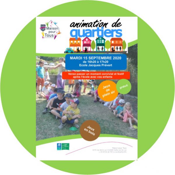 ANIMATION DE QUARTIER ECOLE JACQUES PREVERT
