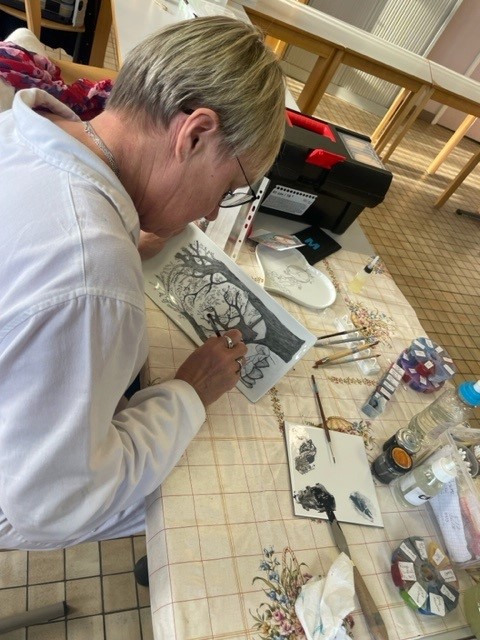 Peinture sur porcelaine