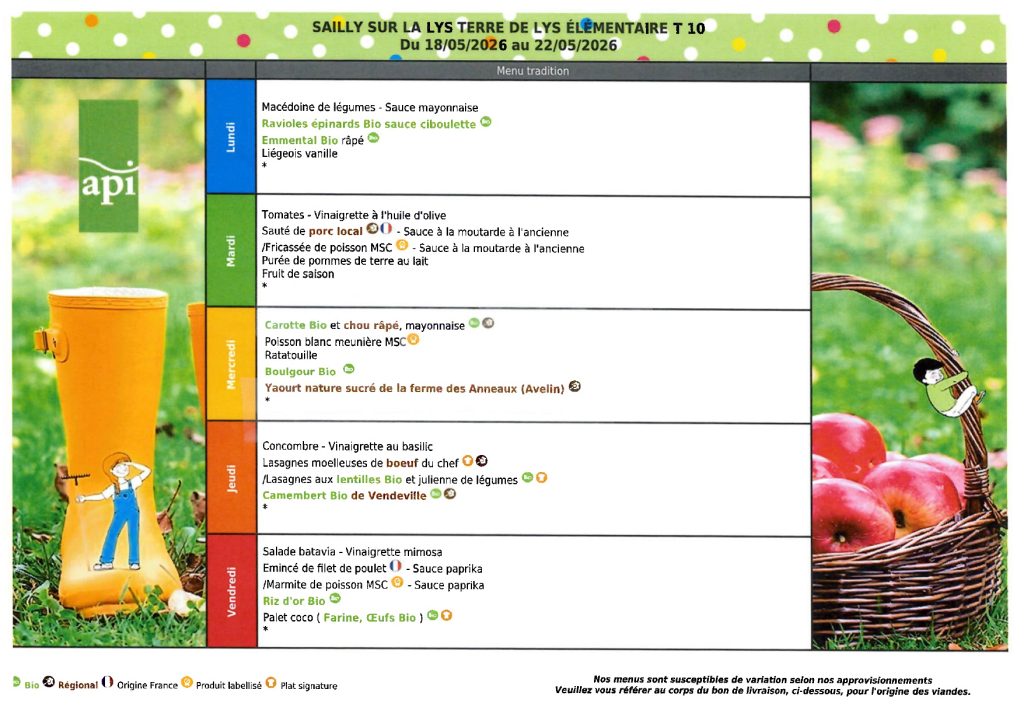 2026-05-18 - Menu
